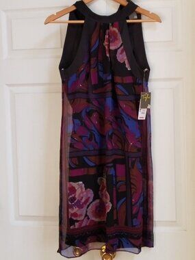 Taylor cocktail chiffon dress .